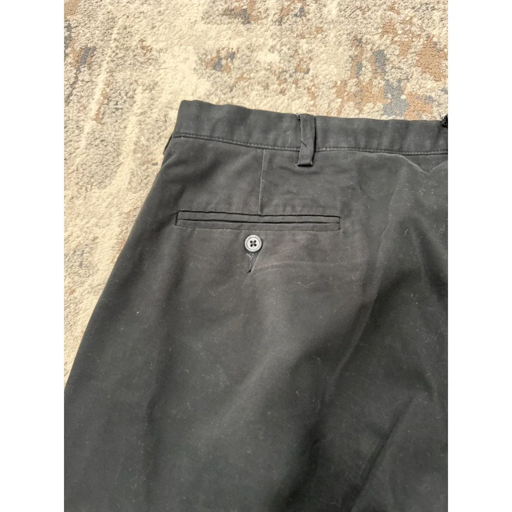 Polo Ralph Lauren Mens Black Straight Leg Chino Pants 36x30 Cotton Stretch